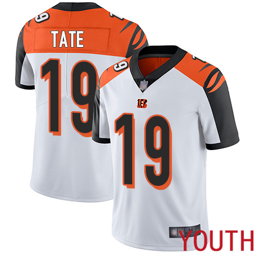 Cincinnati Bengals Limited White Youth Auden Tate Road Jersey NFL Footballl #19 Vapor Untouchable->cincinnati bengals->NFL Jersey